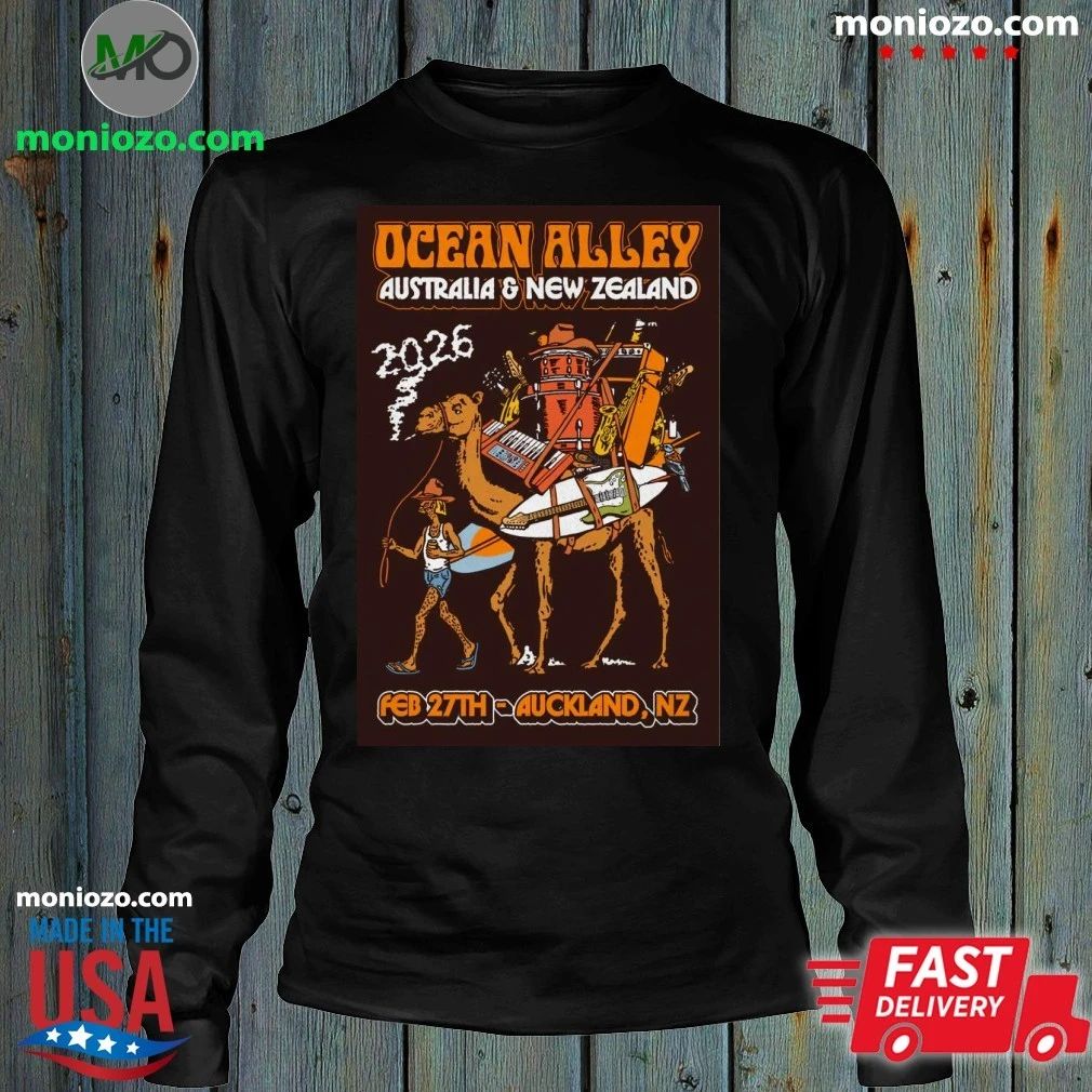 Ocean Alley 2026 AUS NZ Tour Limited Edition NZ Tour Poster Unisex