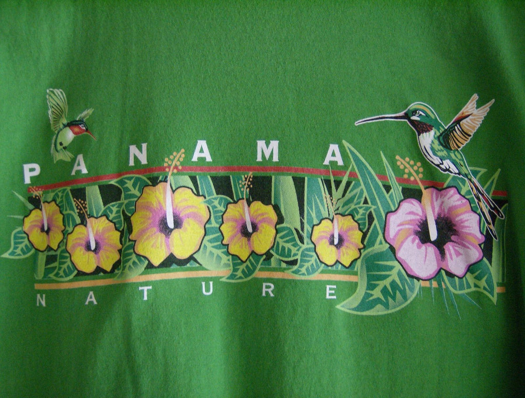 New Horizons - PANAMA Nature - Hummingbirds - Size Lg in Green Unisex