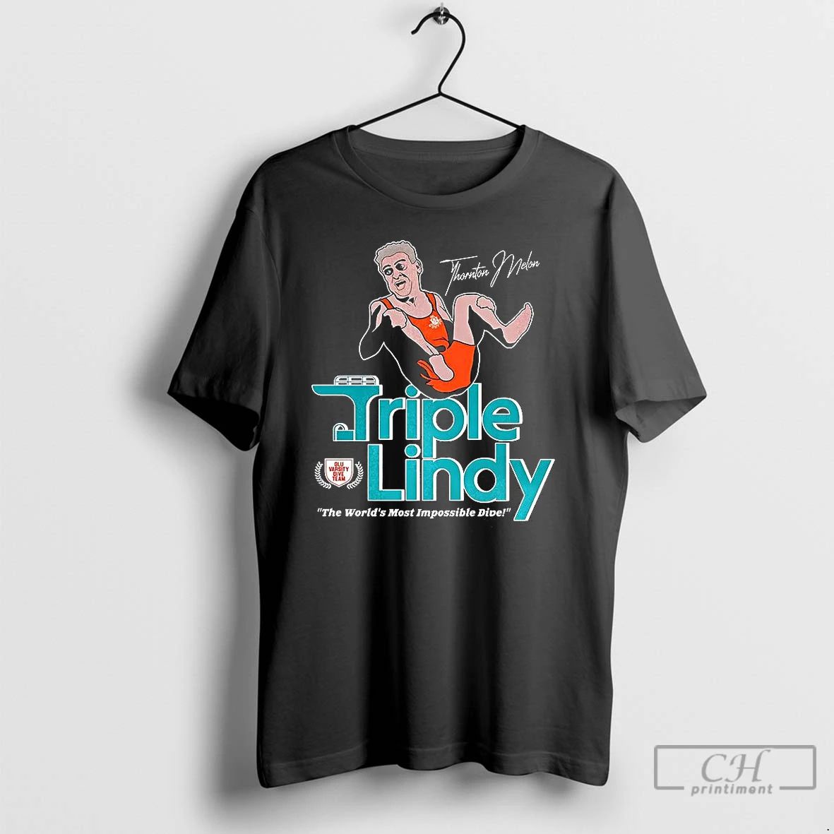 Premium Triple Lindy Back To School 1986 The Worlds Most Impossible Dive T Shirts Unisex