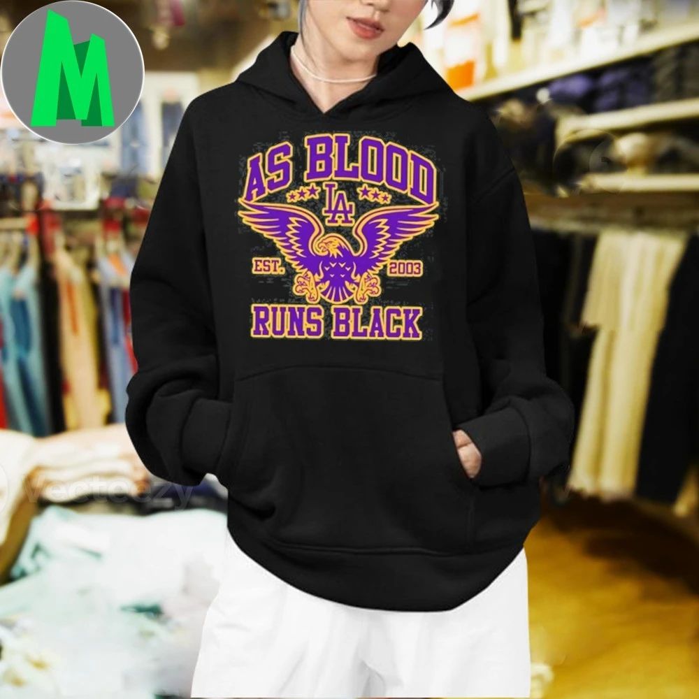 Original As Blood Runs Black Eagle Crest Purple and Gold Unisex