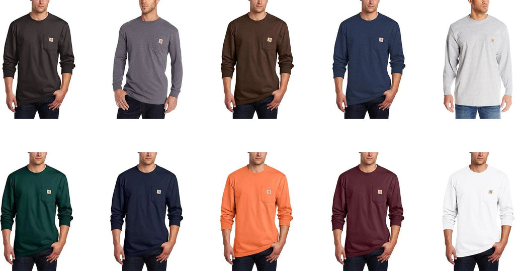 Carhartt Men's K126 Workwear Jersey Pocket Long-Sleeve Shirt Unisex