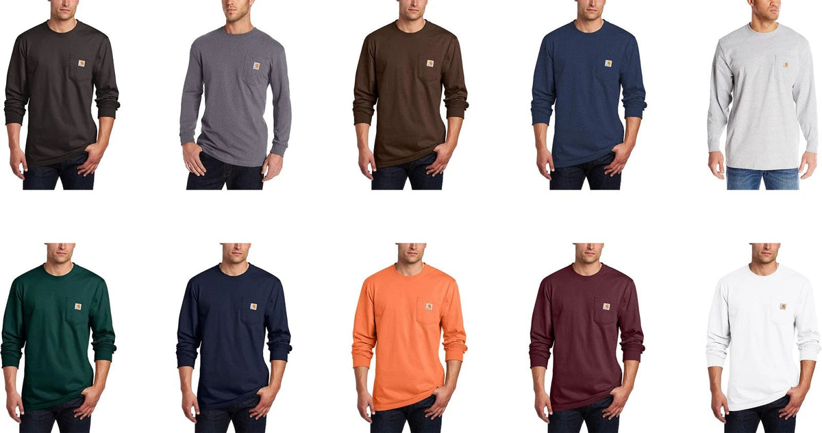 Carhartt Men's K126 Workwear Jersey Pocket Long-Sleeve Shirt Unisex