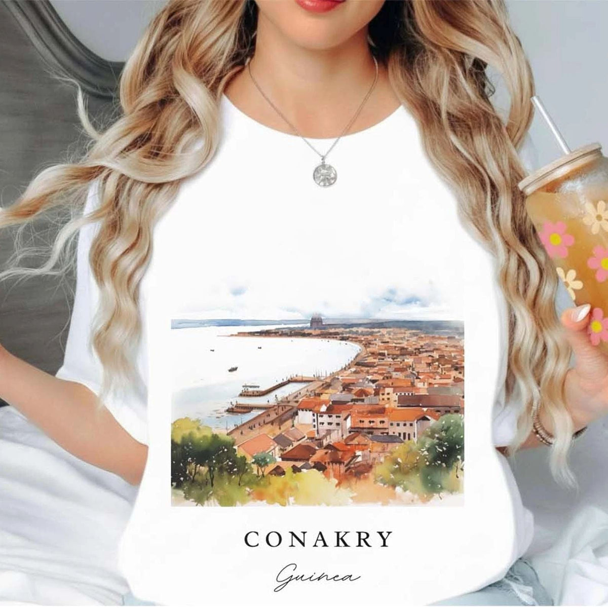 Conakry Unisex Shirt Travel Gift Guinea Trip Lover Souvenir Tee Unisex