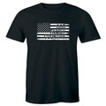 God Family Country with Patriotic American Flag Men's Distressed Tee Unisex