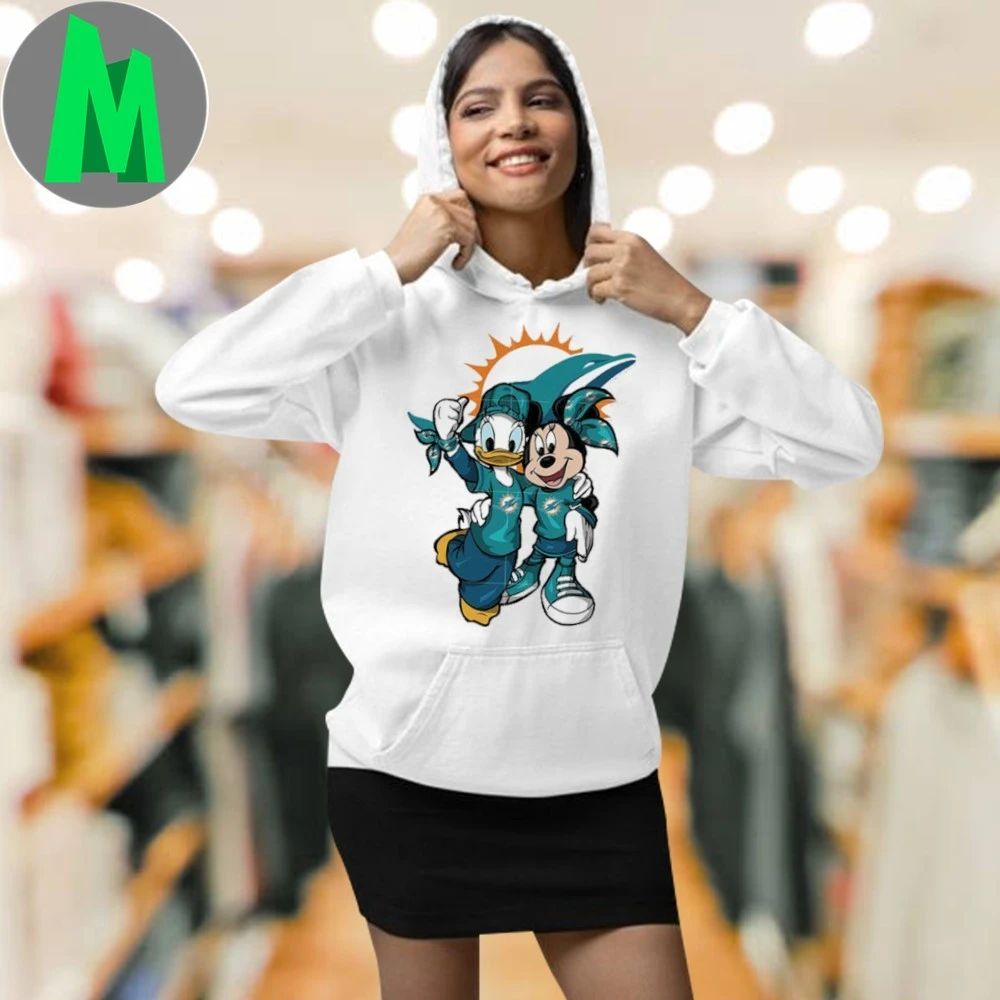 Daisy Minnie Miami Dolphins Logo 2025 Shirt Unisex
