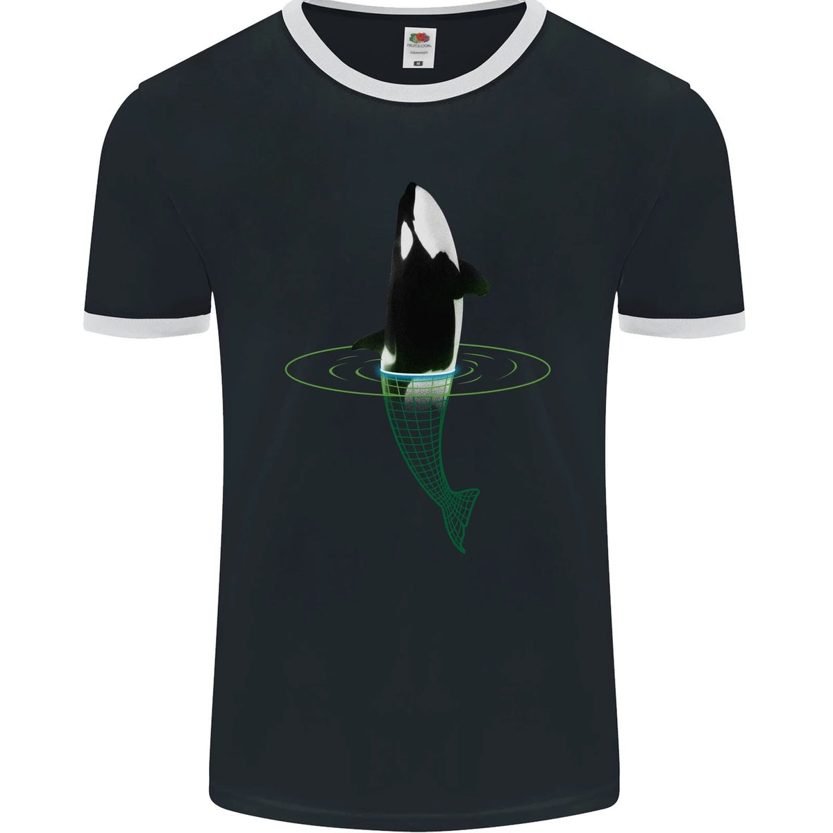 A SCI-FI Orca Whale Mens Ringer FotL Unisex
