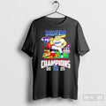 Classic Los Angeles Dodgers 4 Peat Nl West Division Champions 2025 Mascot T Shirts Unisex