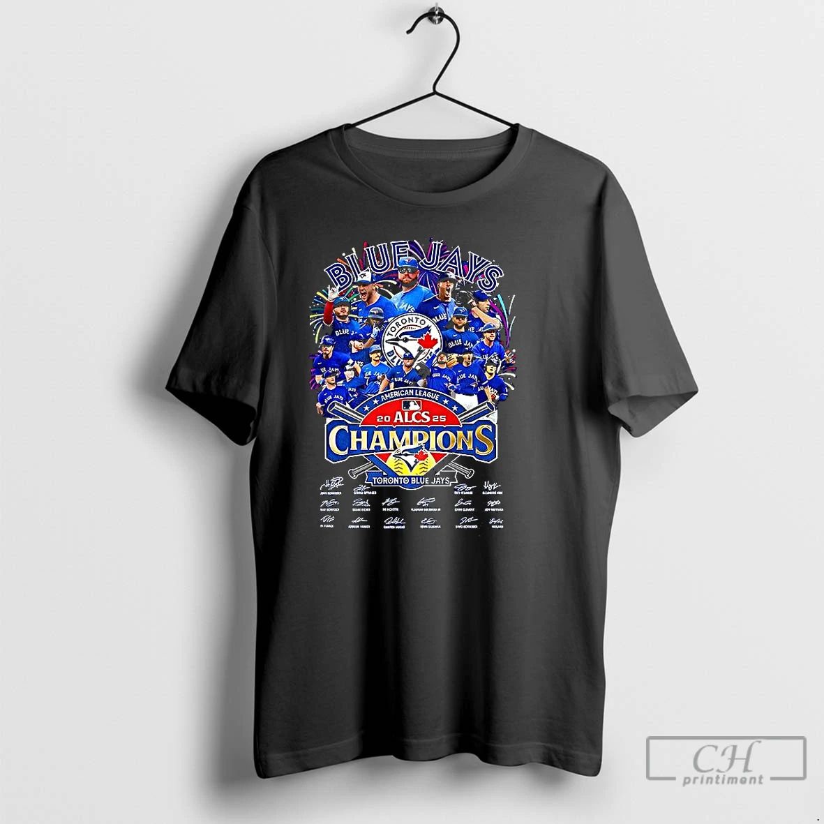 Classic Toronto Blue Jays Baseball 2025 Alcs Champions Players Signature T Shirts Unisex