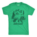 Mens Funny T Shirts Get Off The Internet Sarcastic Nature Lovers Novelty Tee for Unisex