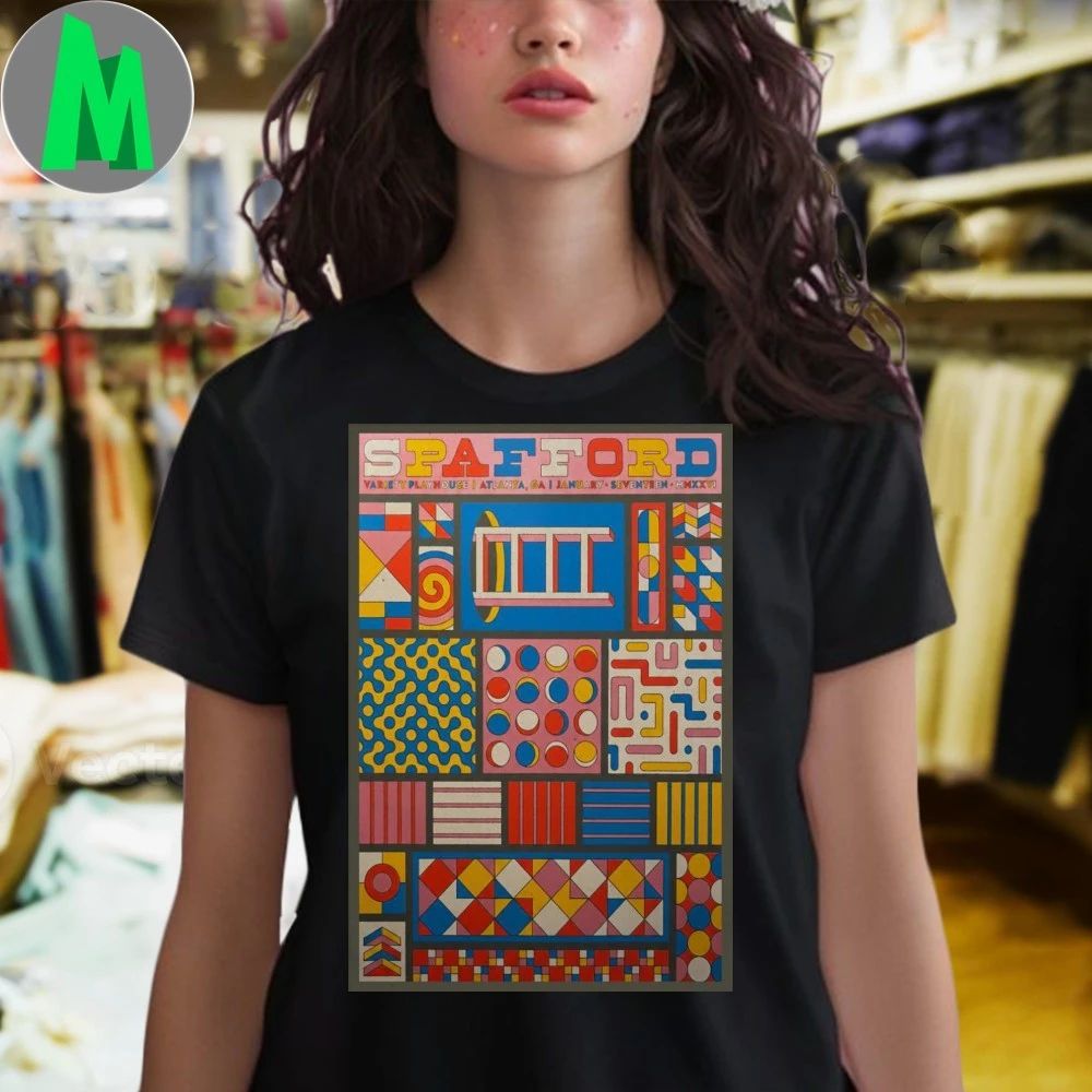 Spafford Atlanta Ga Variety Playhouse Jan 17 2026 Poster Shirt Unisex