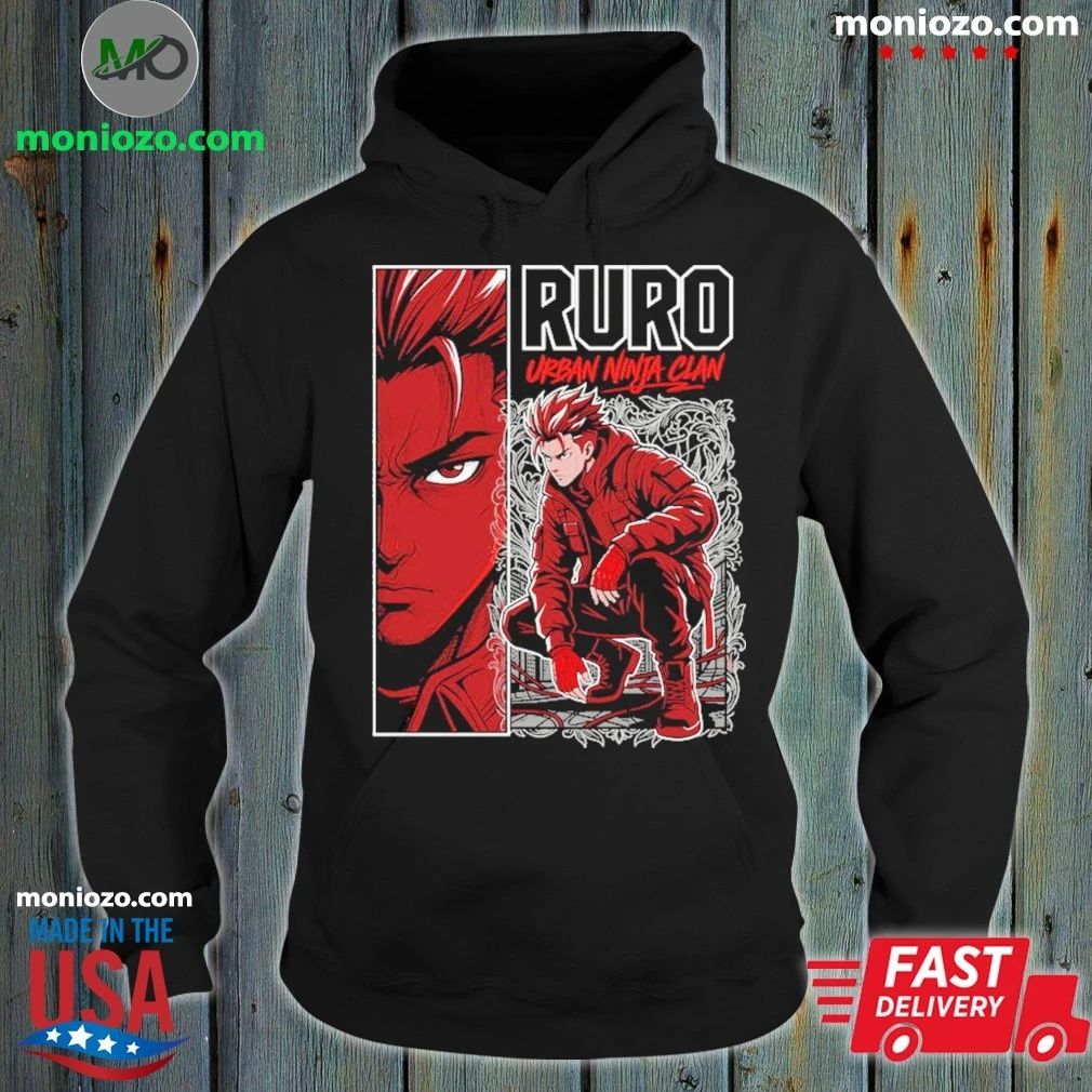 Original RURO Urban Ninja Clan Edgy Techwe Shirt Unisex