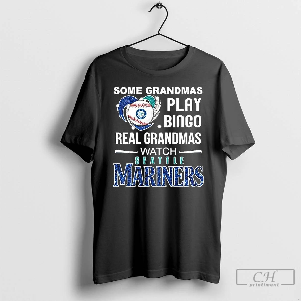 Classic Some Grandmas Play Bingo Real Grandmas Watch Seattle Mariners Postseason T Shirts Unisex