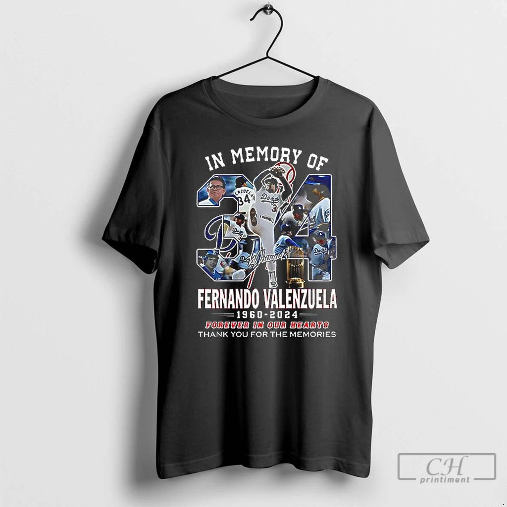 Classic Dodgers In Memory Of Fernando Valenzuela Forever In Our Hearts T Shirts Unisex