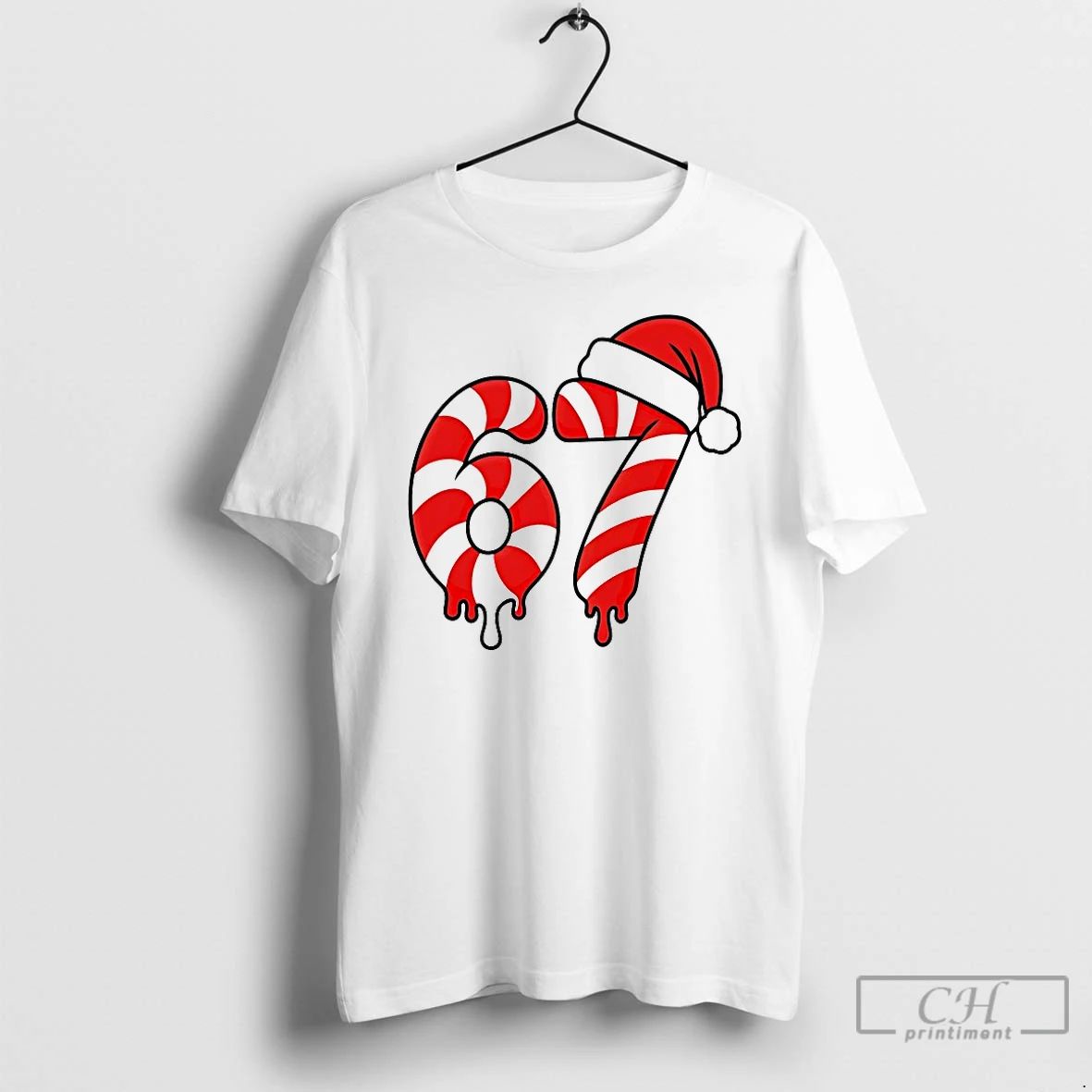 Premium 67 Christmas Candy Cane T Shirts Unisex