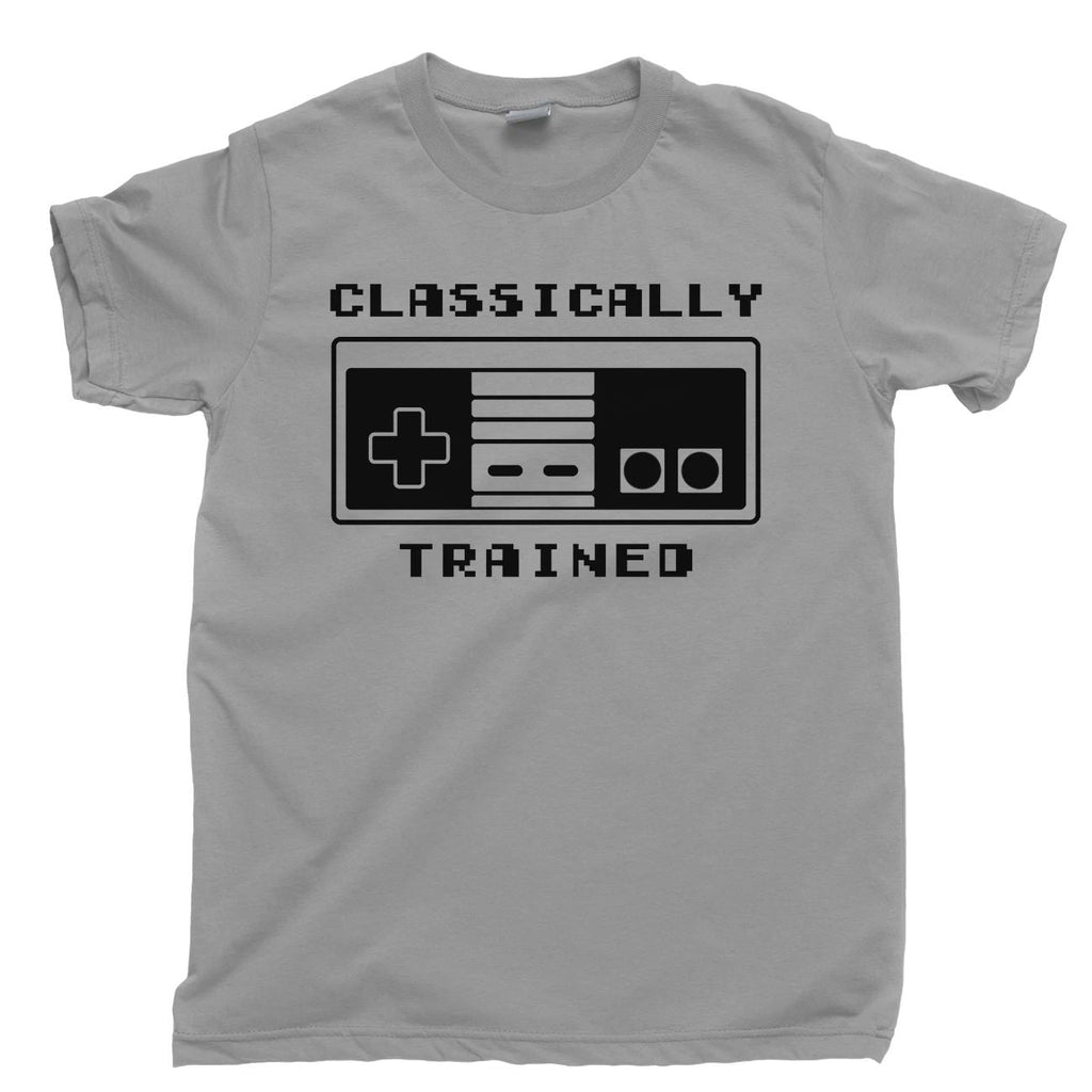 Classically Trained T Shirt 8 Bit Vintage 1980s 1990s Cartridge Video Games Tee Unisex