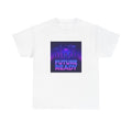 Unisex Adult T Shirt Future Ready Neon City Skyline Sci-Fi Unisex