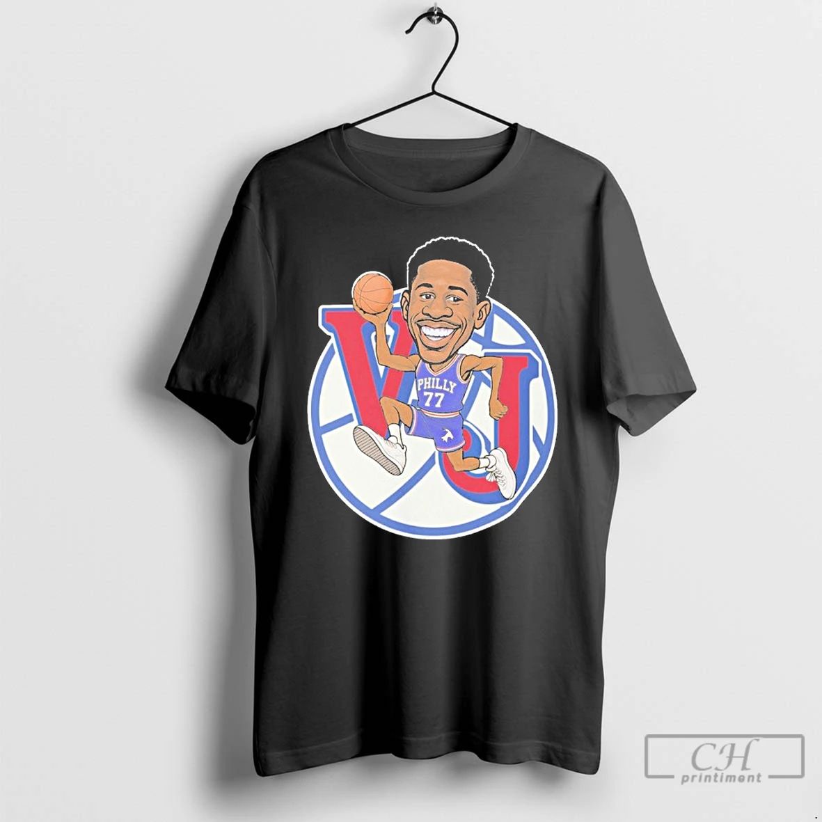 Classic Vj Edgecombe Philadelphia 76ers Vj Caricature T Shirts Unisex