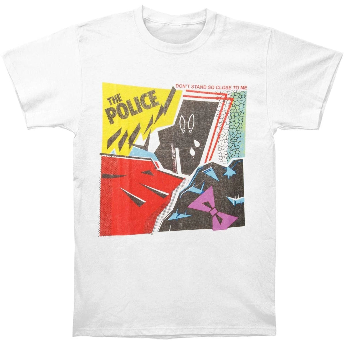 Men's Police Don't Stand Slim Fit Medium White Unisex