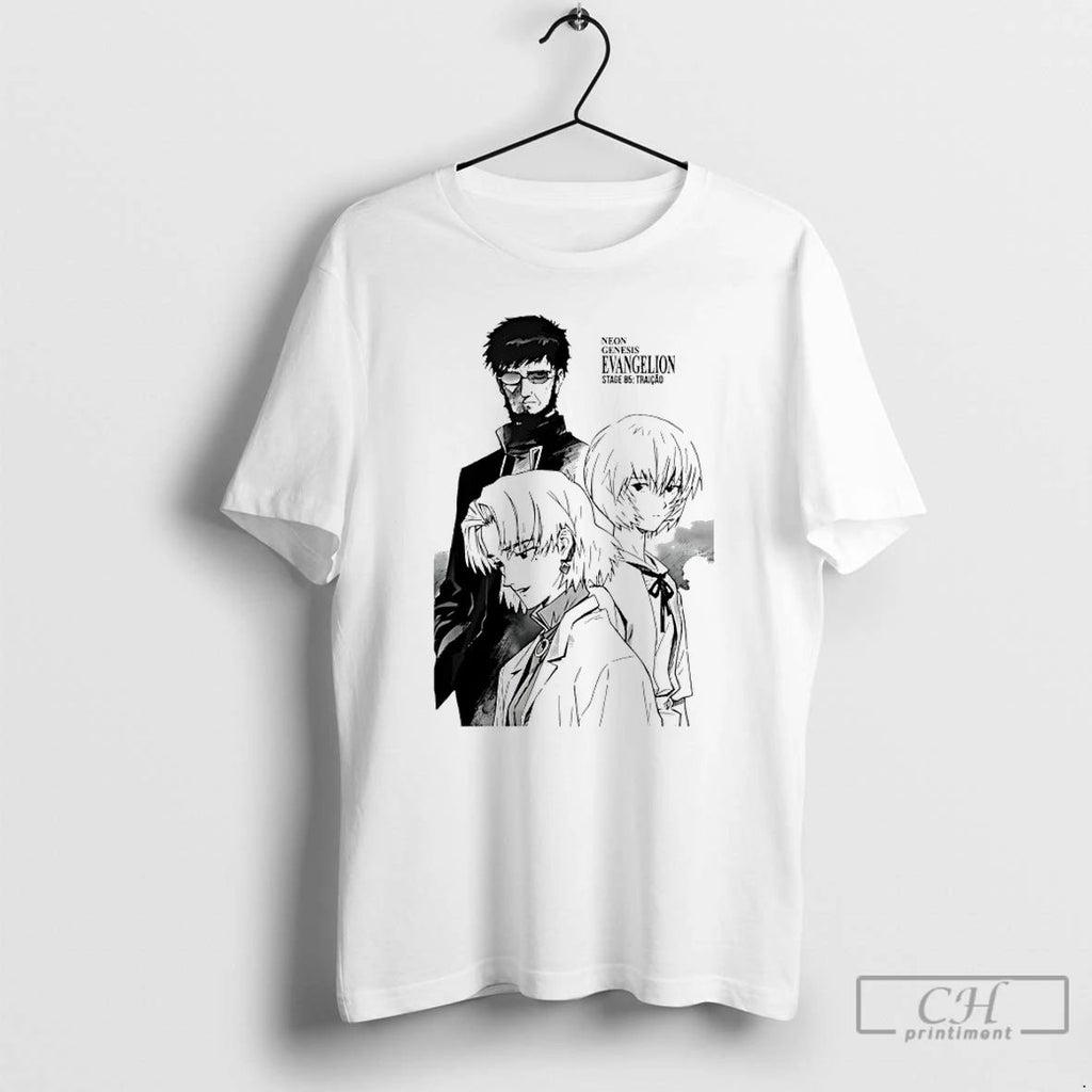 Classic Neon Genesis Evangelion Anime T Shirts Unisex