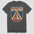 NASA Space Shuttle Logo Mens S SMALL Gray Cape Canaveral Rocket NWT Unisex