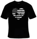 USA Flag Heart Shaped Patriotic Graphic Unisex