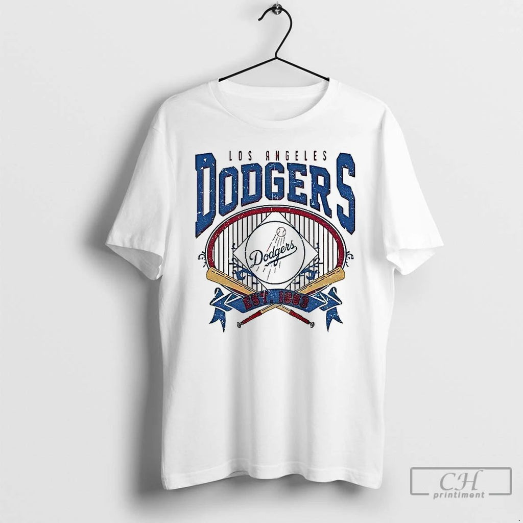 Classic Los Angeles Dodgers Vintage 90s Baseball Team Est 1883 T Shirts Unisex