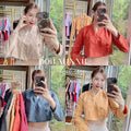Modern Hanbok Velvet Shirt 저고리 (Only Shirt) Korean Traditional Boraunnii 생활한복 Unisex