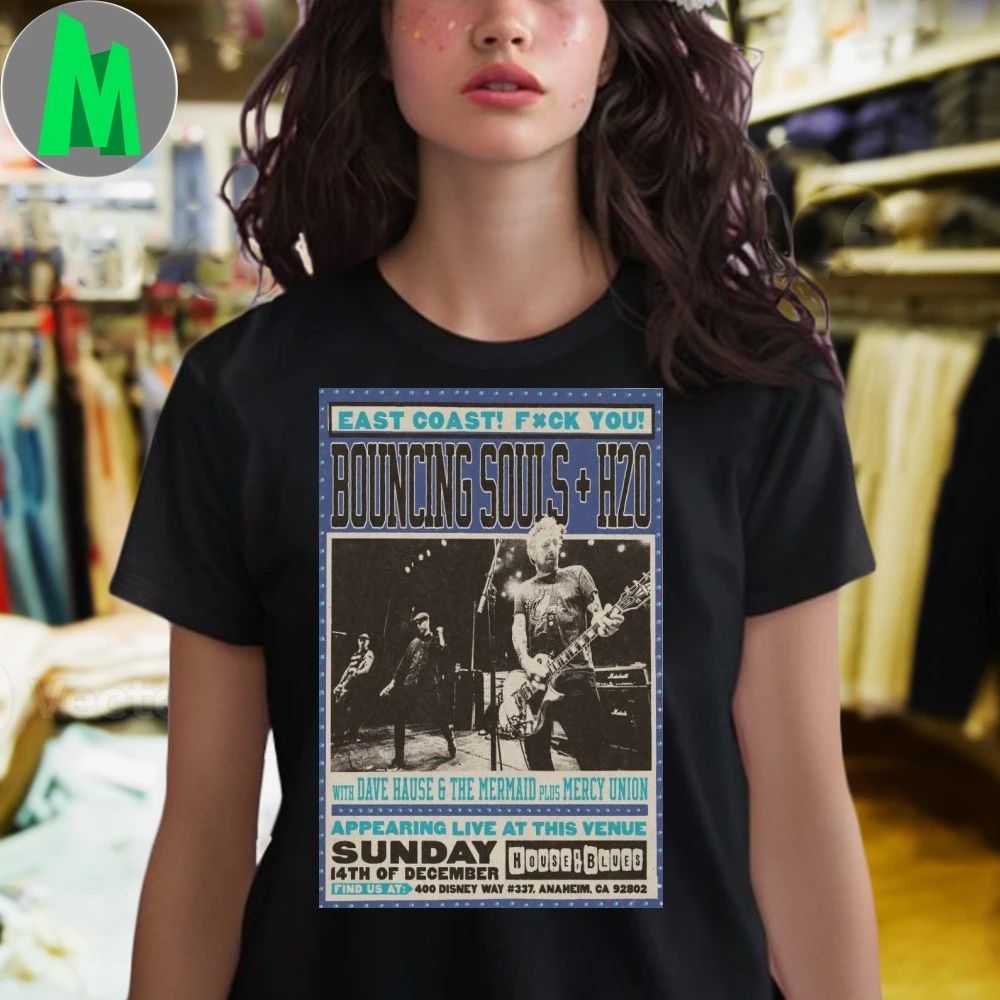 The Bouncing Souls House Of Blues Anaheim Ca Dec 14 2025 Poster Unisex