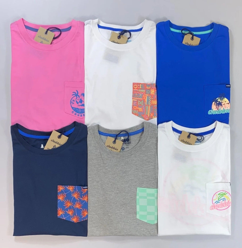 Men's Chubbies Short Sleeve Pocket NEW Unisex