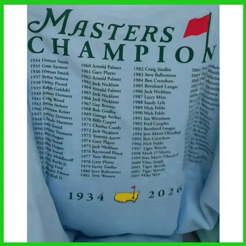 SALE 30% - 2026 Augusta National Masters Champions All Winners 2-sided T shirt Unisex