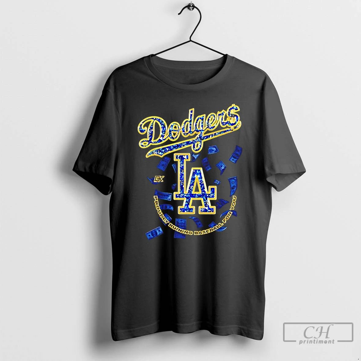 Classic Los Angeles Dodgers Proudly Running Baseball For You Money T Shirts Unisex