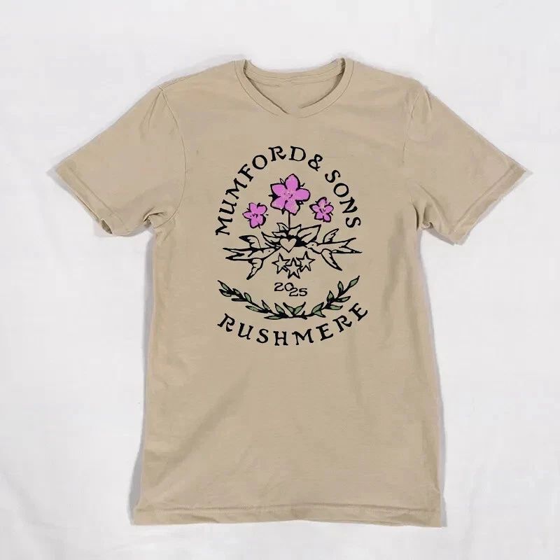 Mumford & Sons Band Rushmere Tour 2025 T Shirt Full Size S-5XL BO1781 Unisex