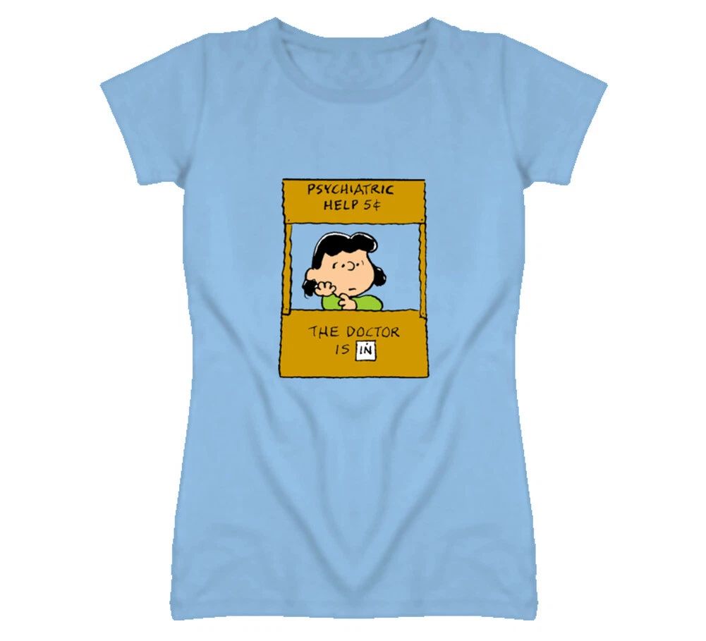 The Doctor is in Peanuts Lucy T Shirt Unisex
