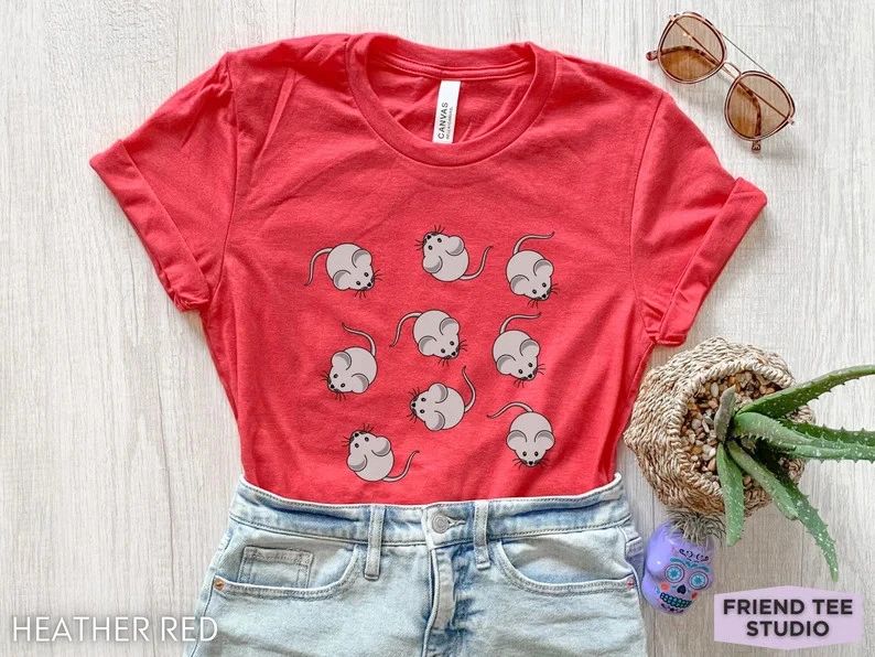 Cute Rat Comfort Tee Pet Rodent Animal Lover Gift Shirt Unisex