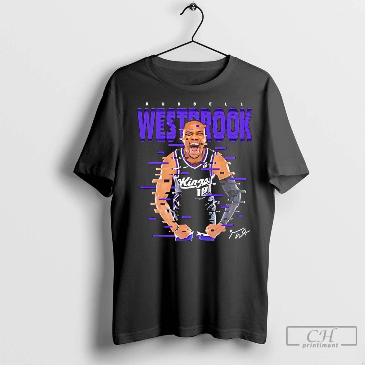Premium Russell Westbrook Flexing Sacramento Kings Unisex