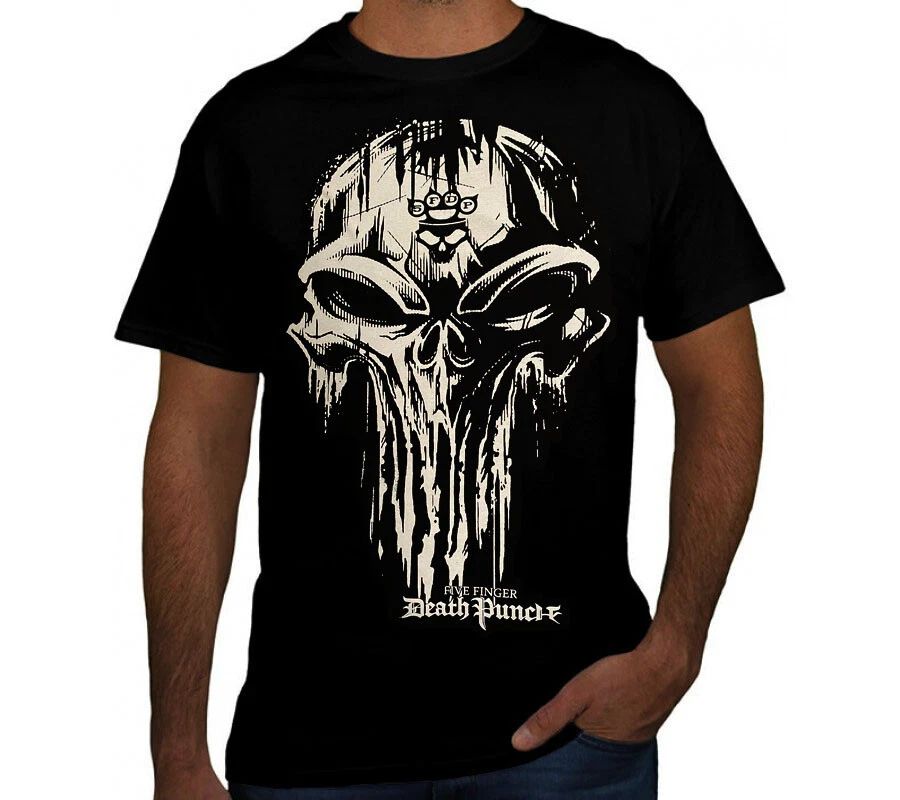 FIVE FINGER DEATH PUNCH PUNK ROCK BAND Black T Shirt Unisex