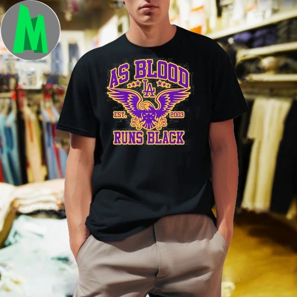 Original As Blood Runs Black Eagle Crest Purple and Gold Unisex