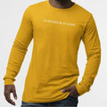 I'D RATHER BE AT HOME UnisexTshirtLongSleeve-Simple Minimal Printed One Liner Unisex
