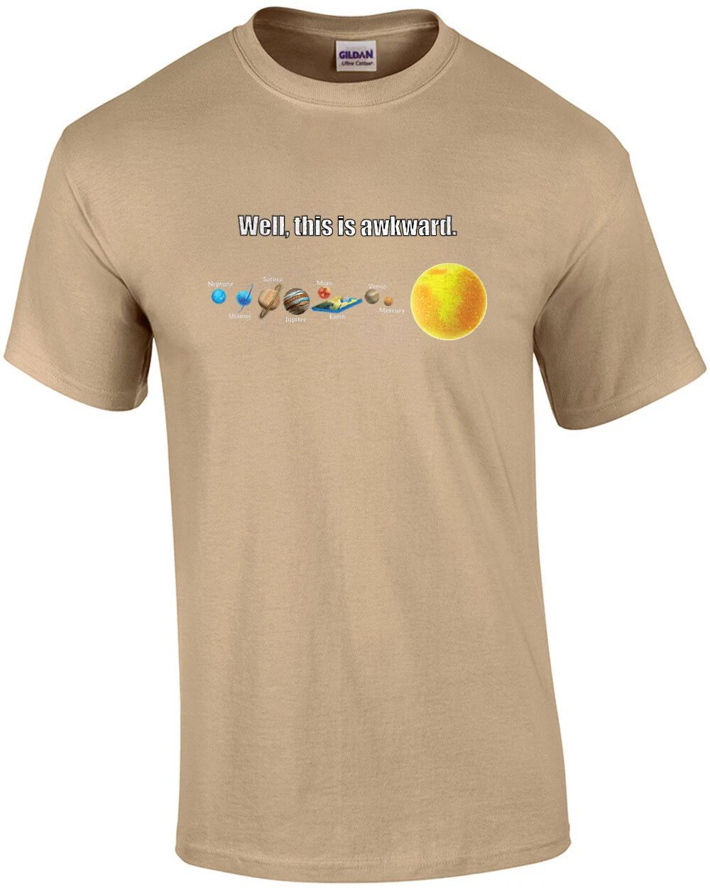 Well, This Is Awkward. Funny Flat Earther Unisex