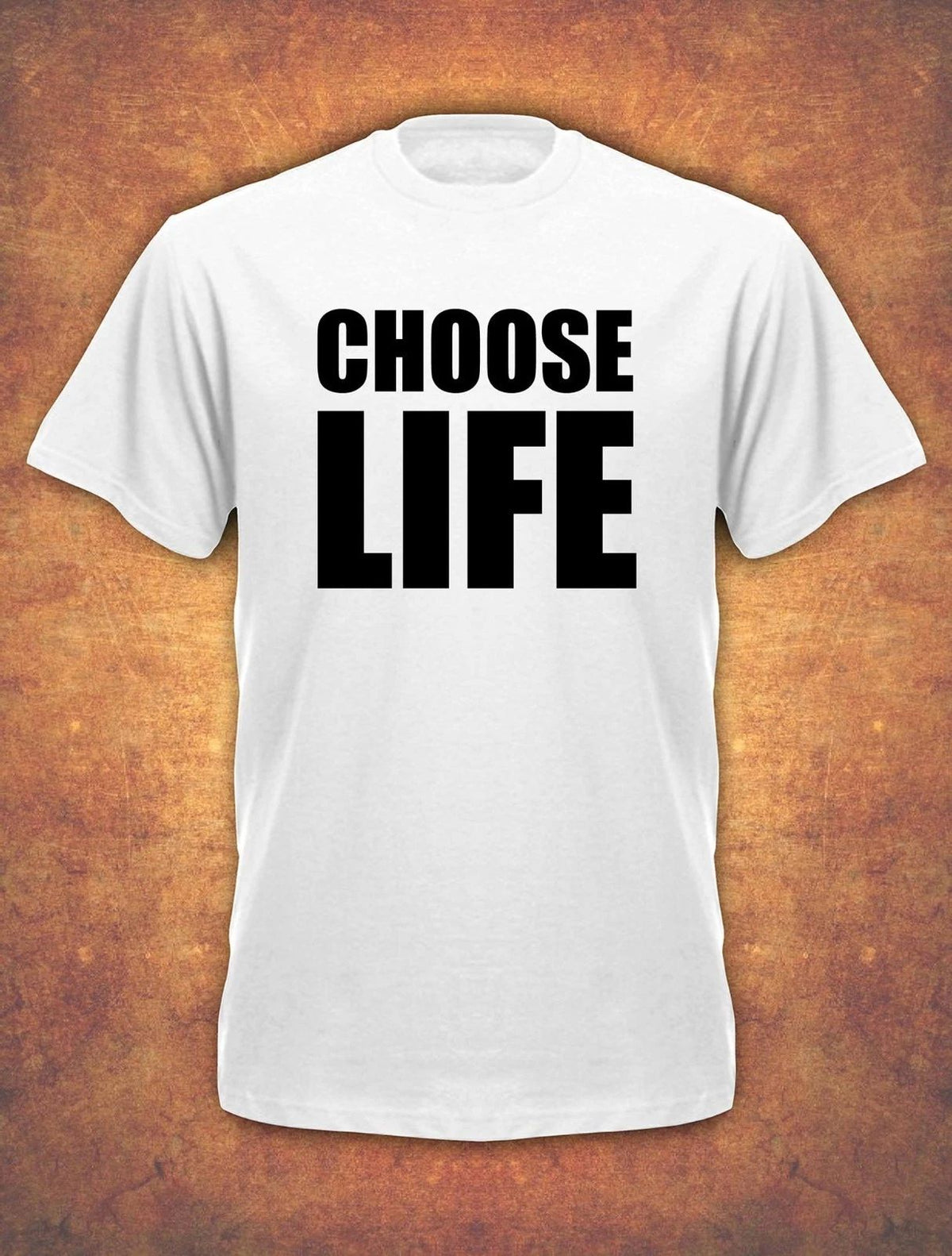 CHOOSE LIFE WHAM Fancy Dress George Michael Retro 80s Fan Mens White Unisex