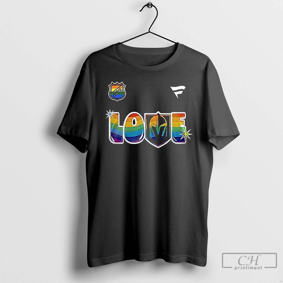 Classic Vegas Golden Knights Love Its Knights Pride Flag Shirts Unisex