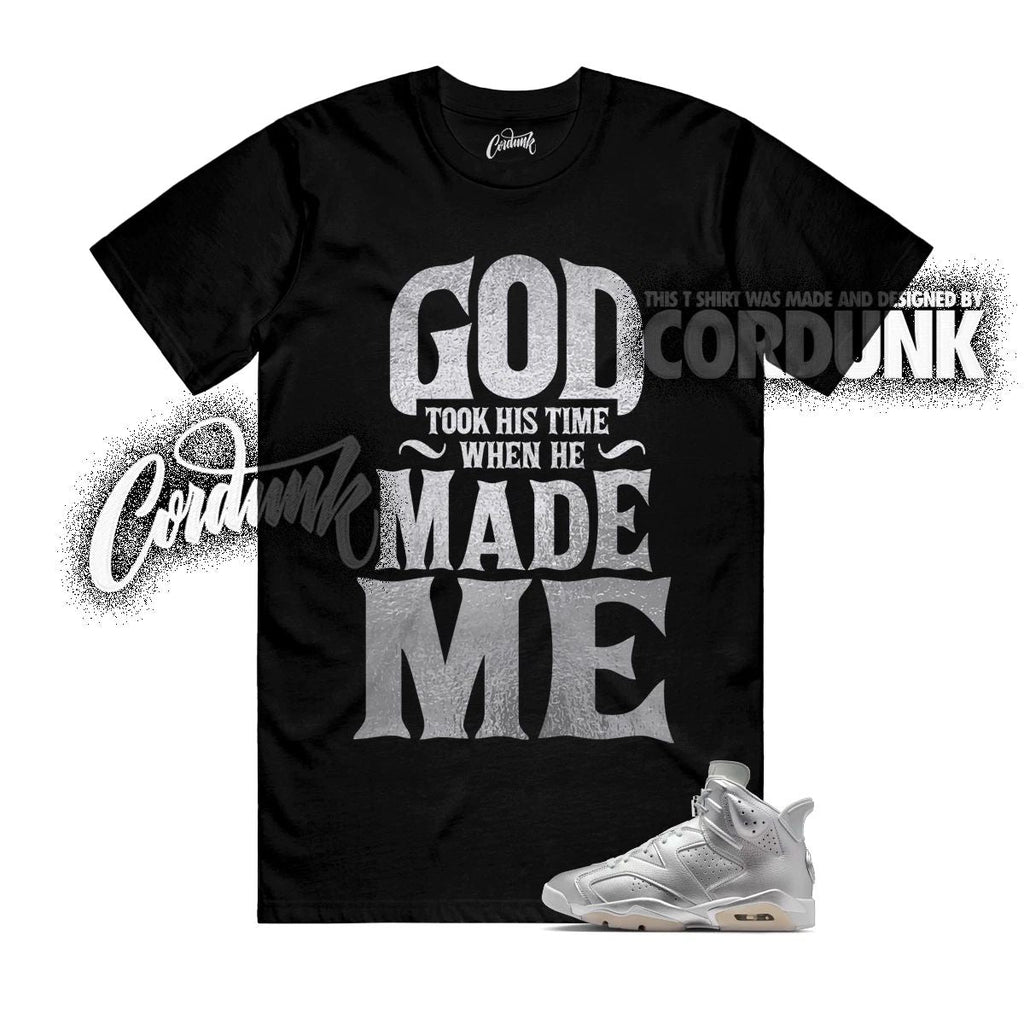 6 Metallic Silver Pure Platinum Oil Grey T Shirt Match GTHT Unisex