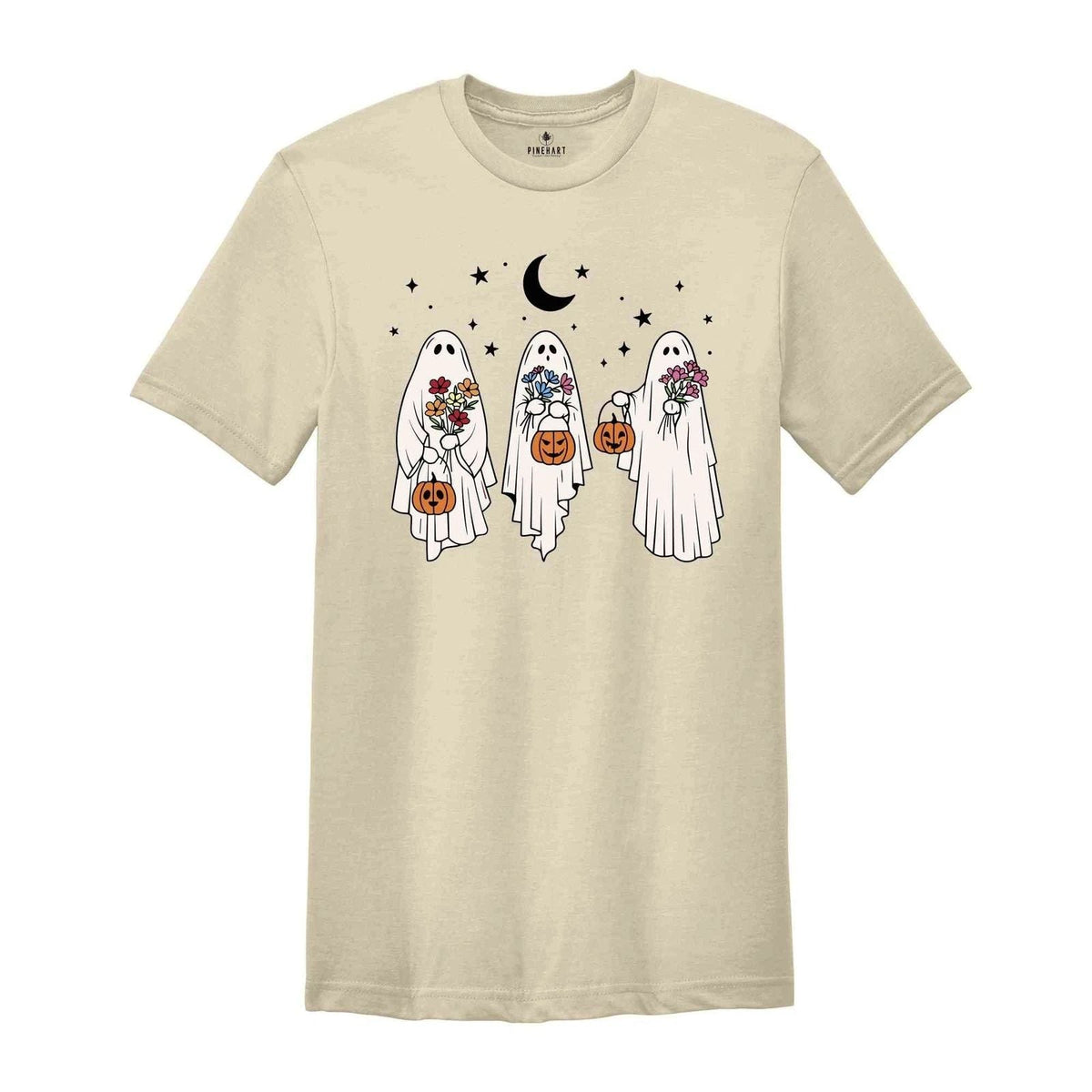 Floral Ghost Shirt, Halloween Ghost Shirt, Flower Ghost Shirt, Cute Ghost Shirt, Unisex