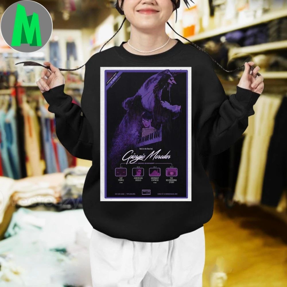 Giorgio Moroder Mood Engineer Trylon Cinema 2026 Poster Shirt Unisex