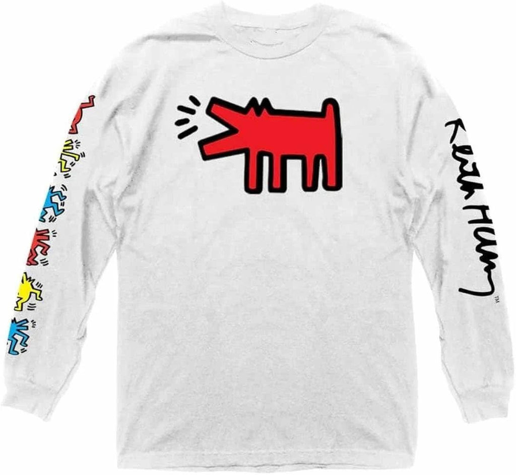 Keith Haring Iconic Artwork Long Sleeve White Unisex Size S-5XL 1K0881 Unisex