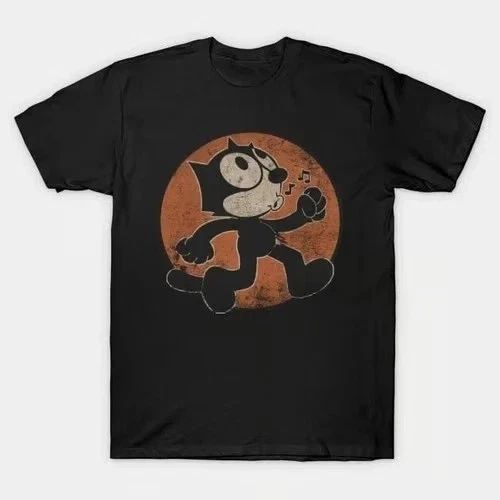 Felix The Cat Distressed Graphic T Shirt Full Size S-5XL Unisex