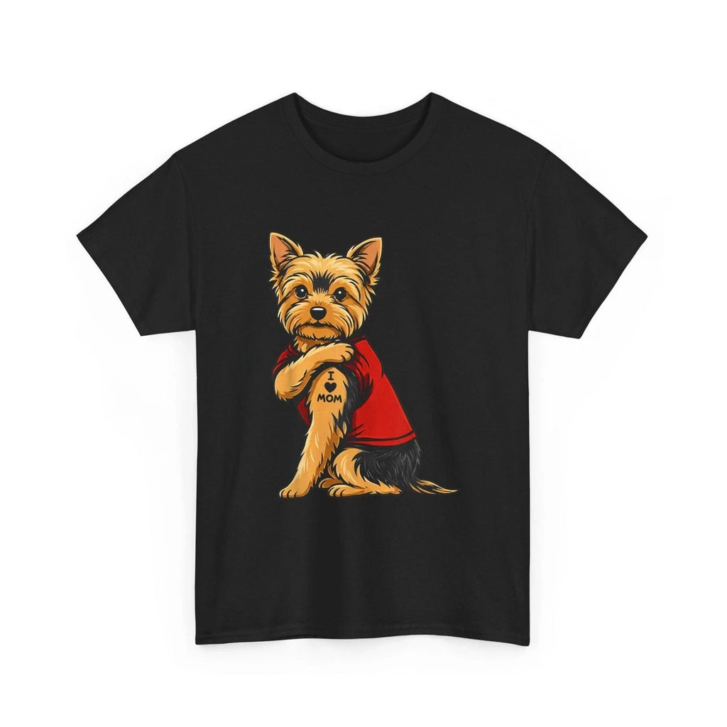 Yorkie Dog Shirt, Yorkshire I Love Mom Dogs Lovers Unisex