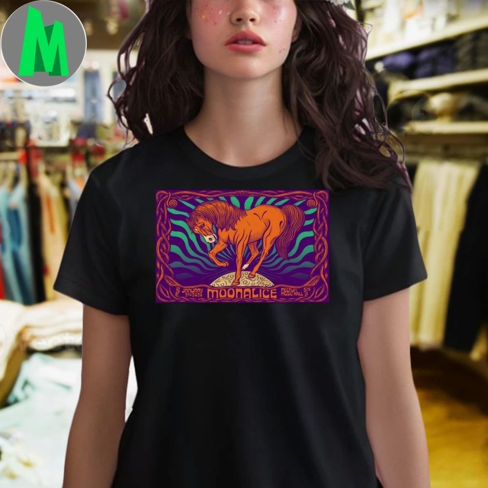 Original Moonalice 1.2.2026 Felton CA Poster Shirt Unisex