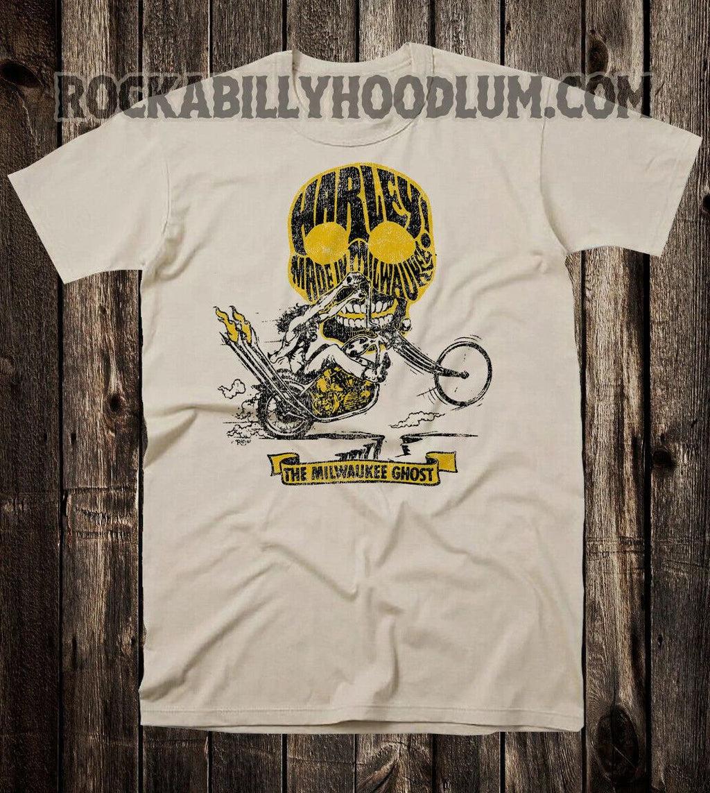 Retro Hot Rod Tee T Shirt Vtg Art Ed Big Daddy Roth Harley Milwaukee Ghost Unisex