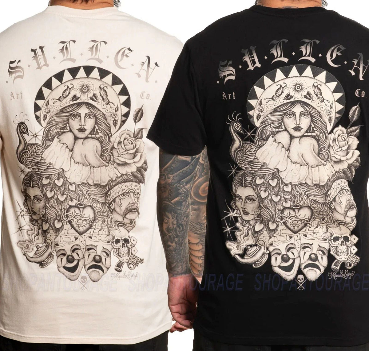 Sullen Art Collective Mando Garza Premium SCM6225 Short Sleeve For Men Unisex